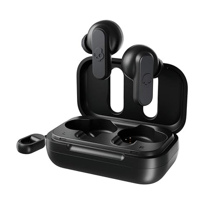 Skullcandy Dime True Wireless in-Ear Bluetooth Earbuds Compatible with iPhone and Android/Charging Case – Black