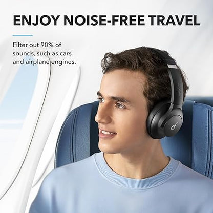 soundcore by Anker Q20i Wireless Bluetooth Over-Ear Headphones with Hybrid Active Noise Cancelling Black (Open Box)