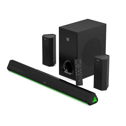GOVO GOSURROUND 950 | 280W Soundbar, 5.1 Channel Home Theatreish Remote & LED Display 1 Year Brand Warranty (Seald Pack)