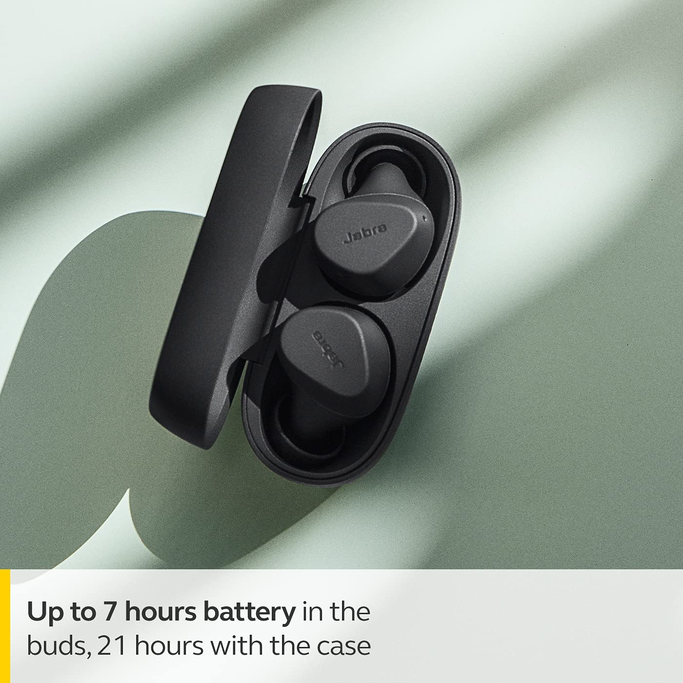 Jabra Elite 2 in Ear True Wireless Earbuds with 21 Hours of Battery, 2 Built-in Microphones for Clear Calls, Rich Bass