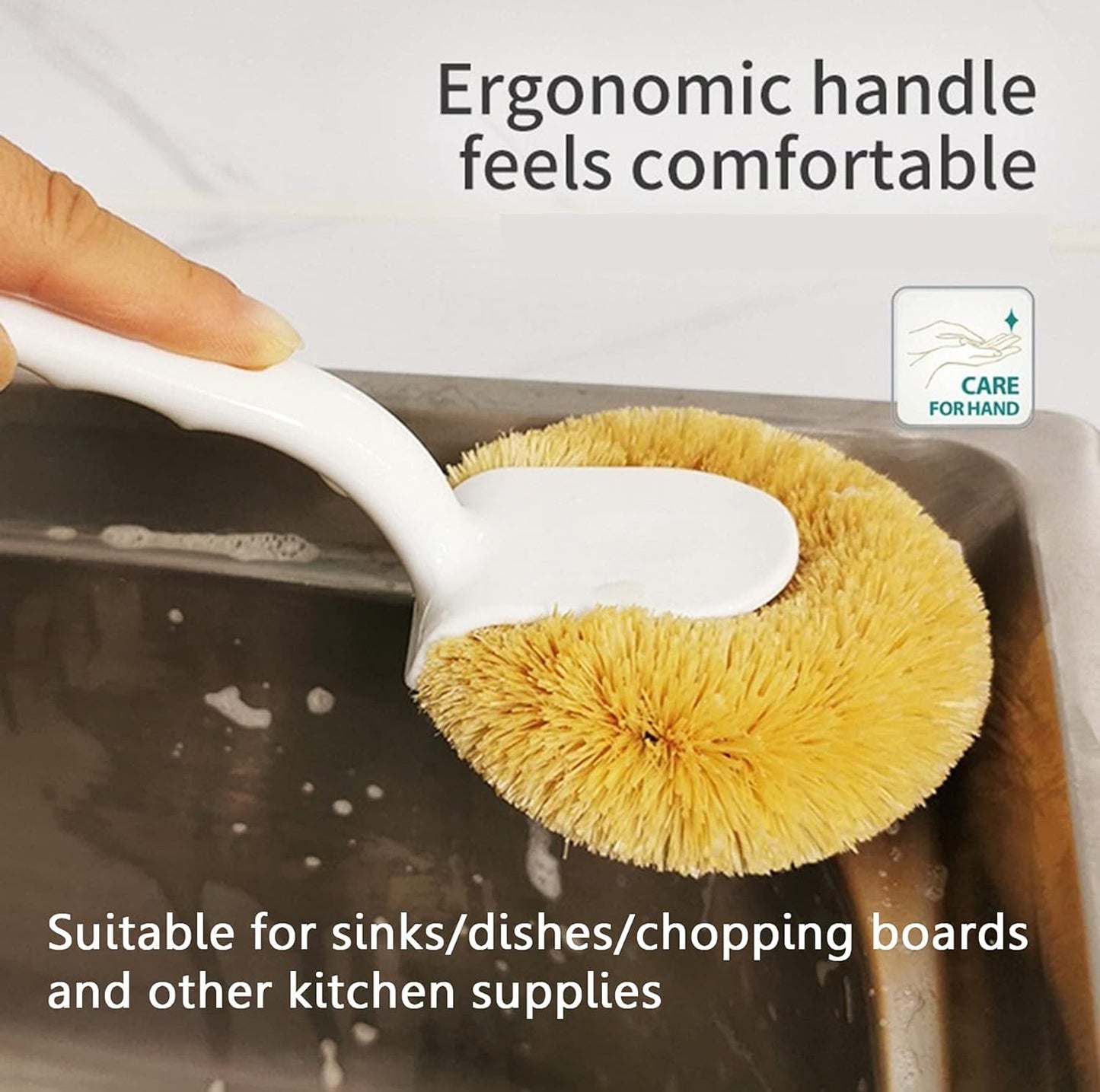 Coconut Fibre Pan Cleaning Brush