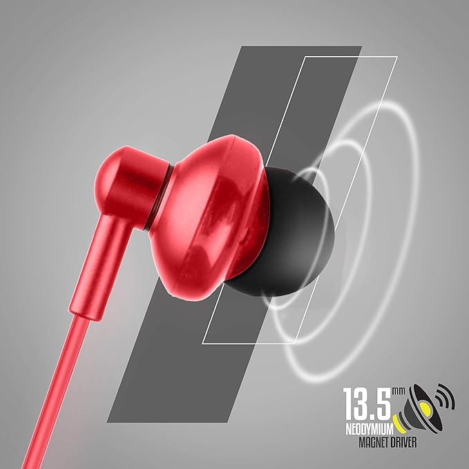 ZEBRONICS Zeb-Buds 10 (red) In Ear Wired Earphones
