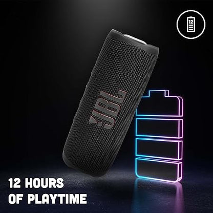 JBL Flip 6 Wireless Portable Bluetooth Speaker Pro Sound, Upto 12 Hours Playtime (Without Mic, Black)