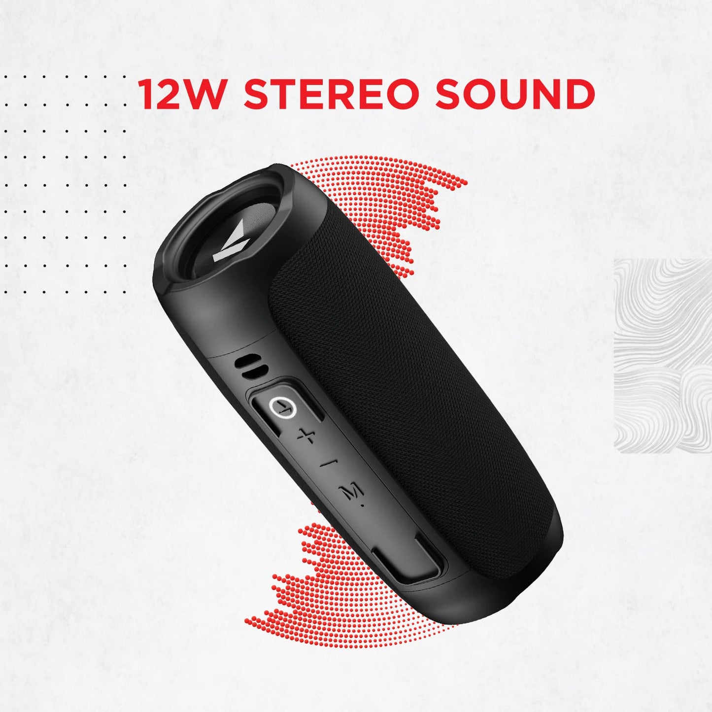 boAt Stone 620 Bluetooth Speaker with 12W RMS Stereo Sound, 10HRS Playtime