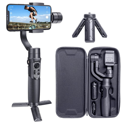 Pro Smartphone 3 Axis Gimbal Handheld Stabilizer for Mobiles and Action GoPro