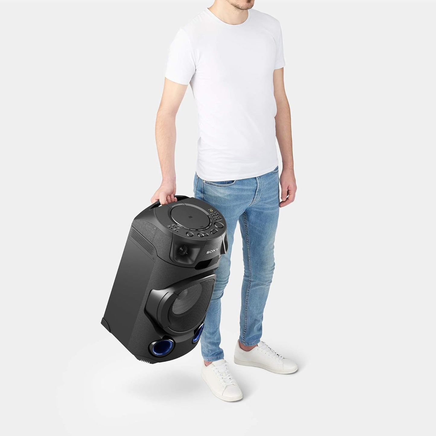 Sony MHC-V13 High-Power Party Speaker with Bluetooth connectivity Jet bass Booster,Mic/Guitar
