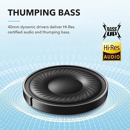 soundcore by Anker Q20i Wireless Bluetooth Over-Ear Headphones with Hybrid Active Noise Cancelling Black (Open Box)