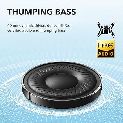 soundcore by Anker Q20i Wireless Bluetooth Over-Ear Headphones with Hybrid Active Noise Cancelling Black (Open Box)