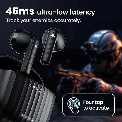 Boult Audio UFO Truly Wireless in Ear Earbuds with 48H Playtime Made in India (Black Gloss)