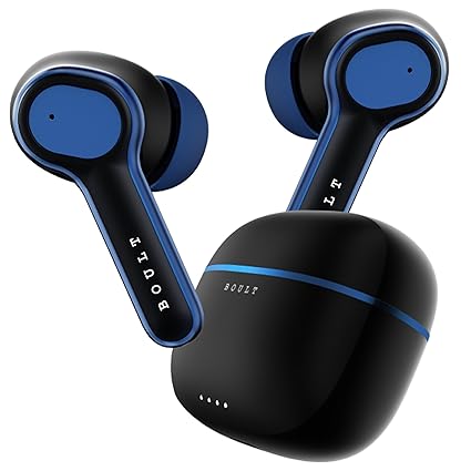 Boult Audio Curve Buds Pro with 100H Playtime, 4 Mics Clear Calling Ear Earbuds (Nautical Black)