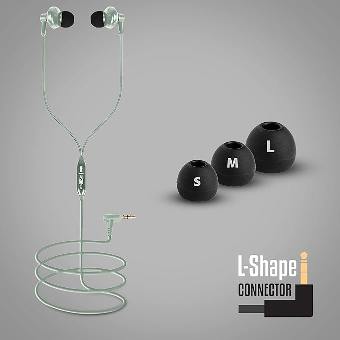 ZEBRONICS Zeb-Buds 10 (green) In Ear Wired Earphones