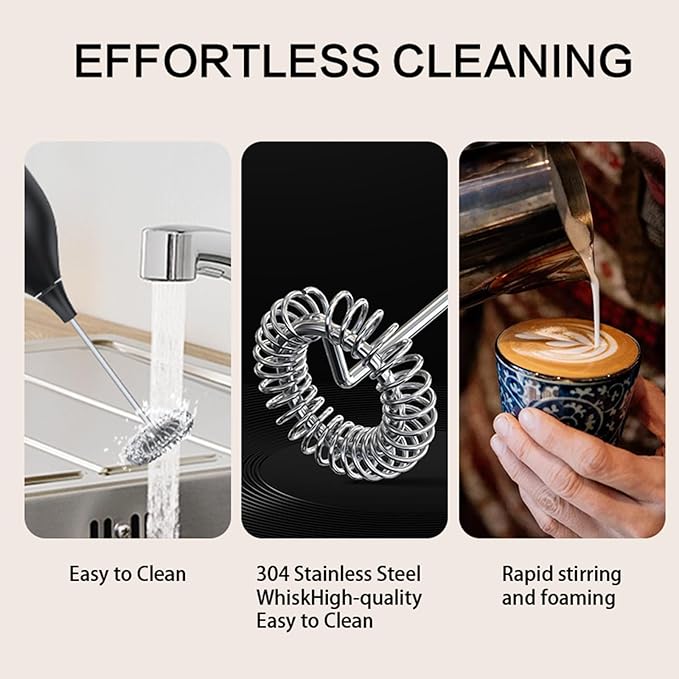 AREYCVK 2023 New drink whisker electric,Coffee foamer handheld Small frother handheld,Type-C Rechargeable Electric Milk for Cappuccino Bulletproof, Coffee Frappe,Hot Chocolate,Latte
