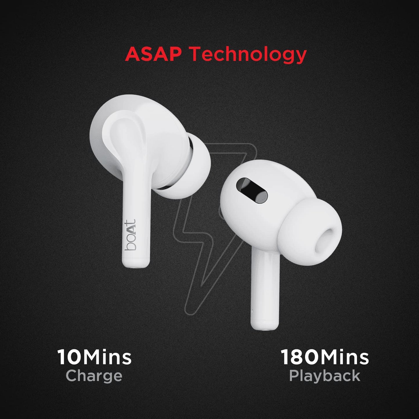 (Open Box) boAt Airdopes 161 with ASAP Charge, 20 Hours Playback Bluetooth Headset (Pearl White)