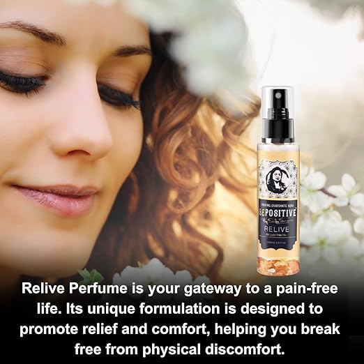 BEPOSITIVE Relive For Pain free life For Men & Women Embrace Wellness and Freedom, Infused with crystals, Long Lasting Perfume, Enhance Auras (100 ml) Pack of 1