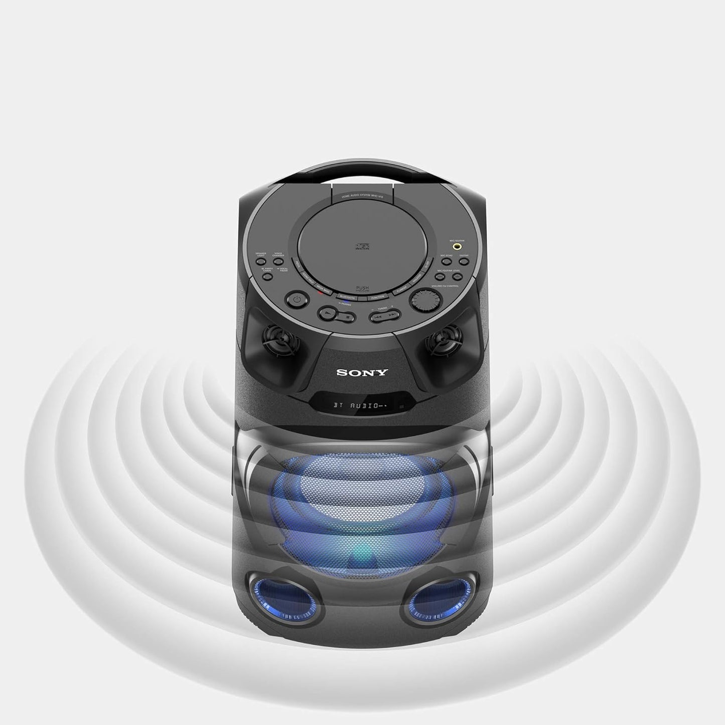 Sony MHC-V13 High-Power Party Speaker with Bluetooth connectivity Jet bass Booster,Mic/Guitar
