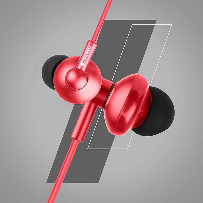 ZEBRONICS Zeb-Buds 10 (red) In Ear Wired Earphones