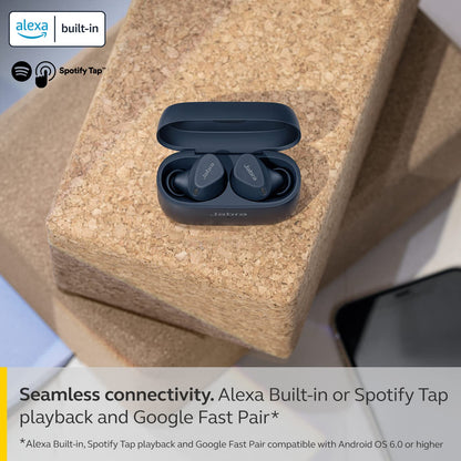 Jabra Elite 4 Active in Ear Bluetooth Earbuds Truly Wireless with mic, Secure Active Fit, Active Noise Cancellation and Adjustable HearThrough