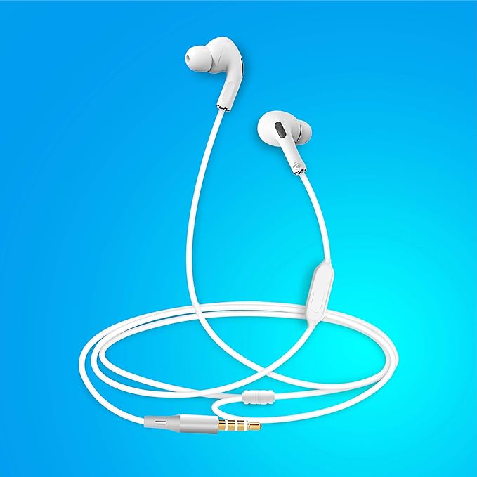 ZEBRONICS Zeb-TULIP Stereo Wired Headset  (white)