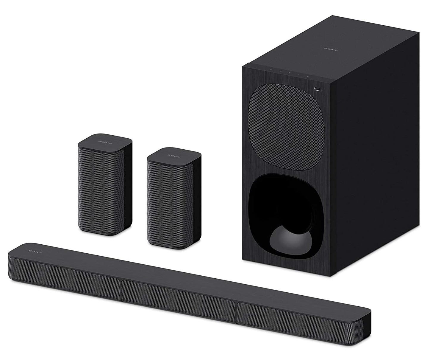 Sony HT-S20R Real 5.1ch Dolby Digital Soundbar for TV with subwoofer and Compact Rear Speakers, 5.1ch Home Theatre System (400W)