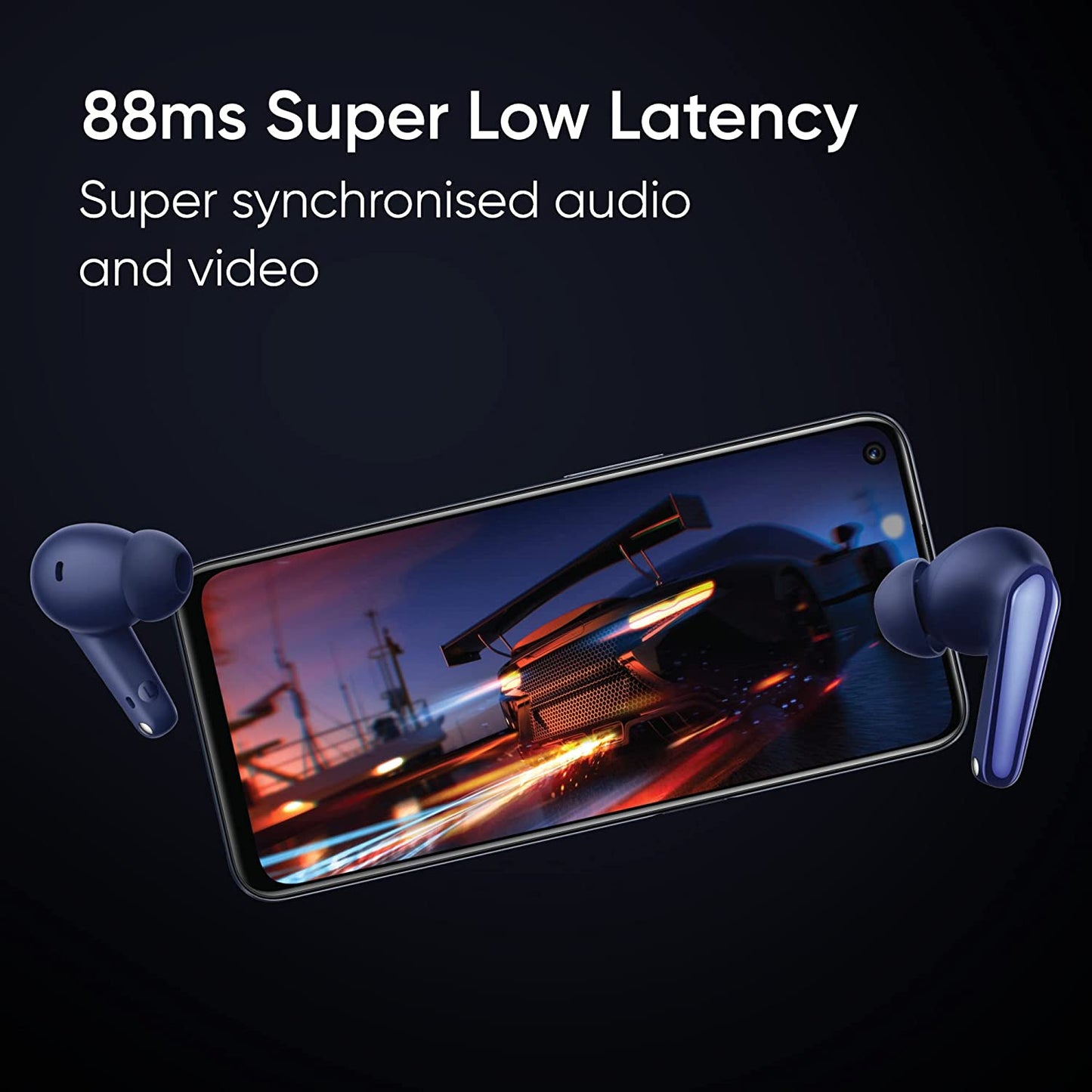 realme Buds Air 3 Neo True Wireless in-Ear Earbuds with Mic, 30 hrs Playtime with Fast Charging and Dolby Atmos Support (Starry Blue) Open Box