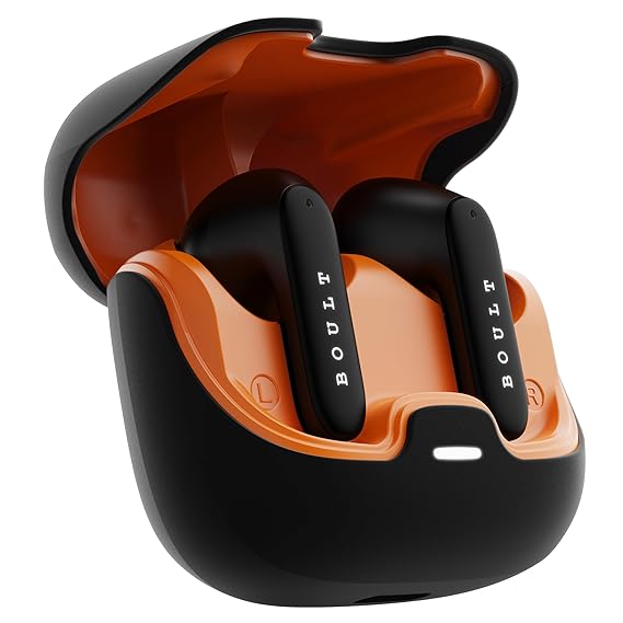 Boult Audio Z40 Pro Earbuds with 100H Battery, 4 Mic Clear Calling Low Latency, Premium Rubber Grip, 13mm Bass Drivers (Midnight)