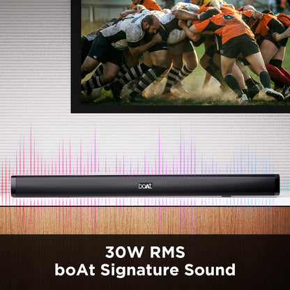 Open Box) boAt Aavante Bar 900 Bluetooth Soundbar with 30W RMS, (Premium Black)