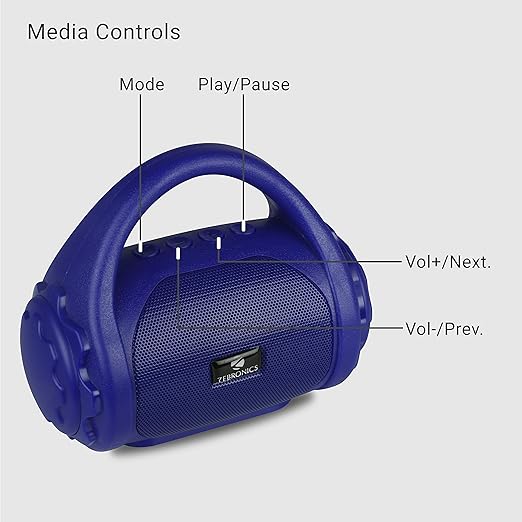 ZEBRONICS Zeb-COUNTY 3- BLUE Bluetooth Speaker