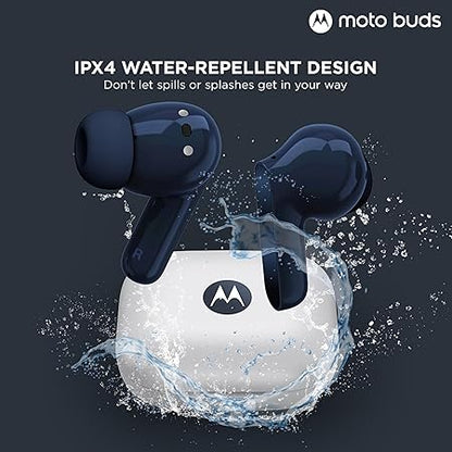 Motorola Moto Buds With Hi-Res Audio,Large 50bd ANC Bluetooth In Ear Headset(Coral Peach,True Wireless)