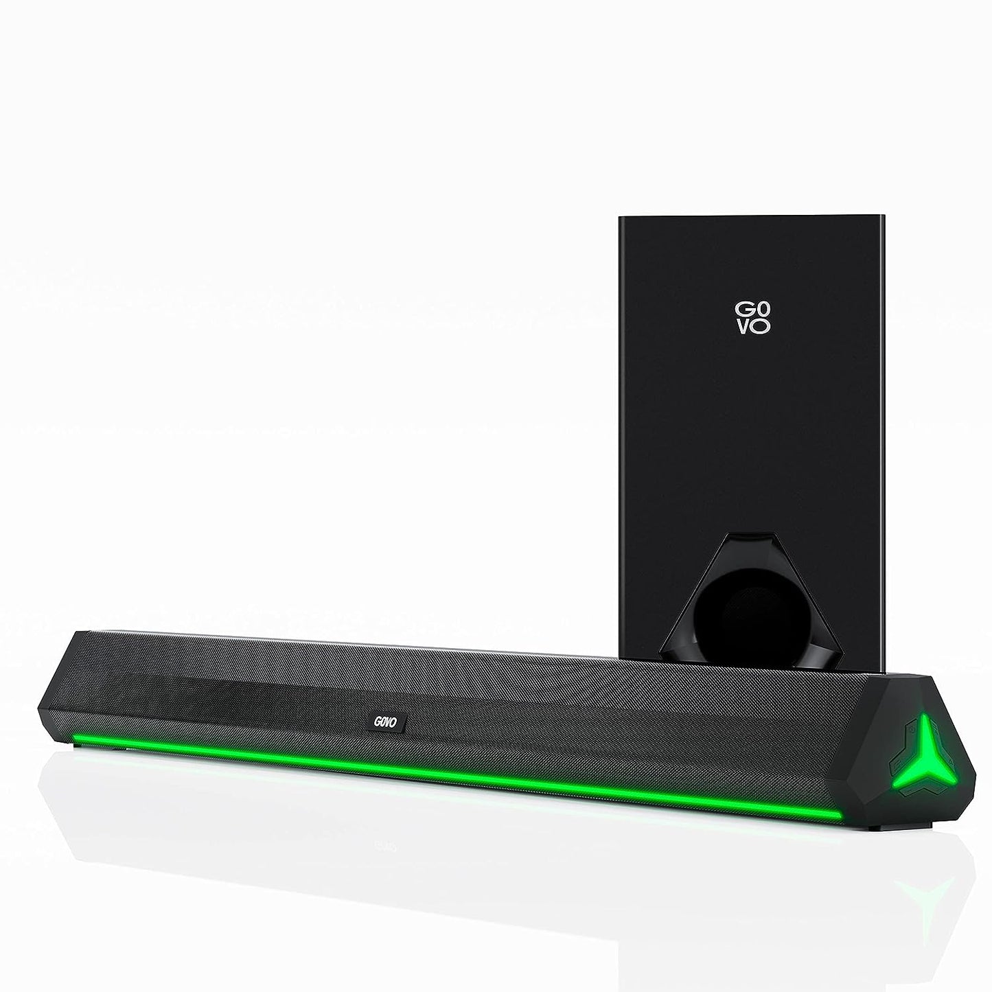 GOVO GOSURROUND 920 | 200W Bluetooth Soundbar, 2.1 Channel Home Theatre, 6.5″” Wireless Subwoofer, 1 Year Brand Warranty (Platinum Black)