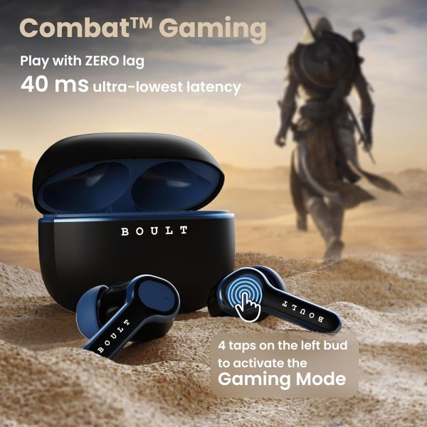 Boult Audio Curve Buds Pro with 100H Playtime, 4 Mics Clear Calling Ear Earbuds (Nautical Black)