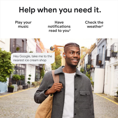 Google Pixel Buds A-Series with Google Assistant Bluetooth Headset (Clearly White, True Wireless)