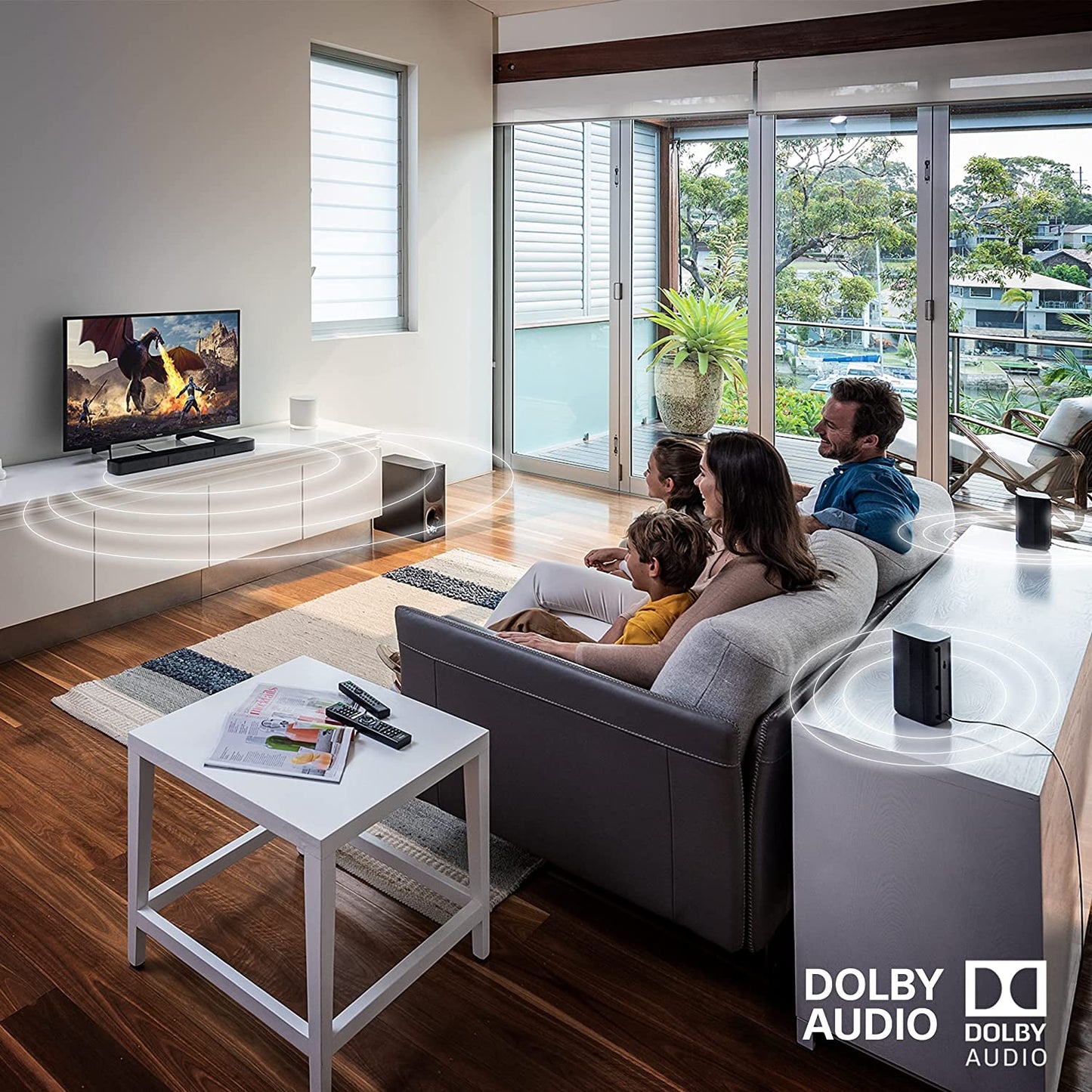 Sony HT-S20R Real 5.1ch Dolby Digital Soundbar for TV with subwoofer and Compact Rear Speakers, 5.1ch Home Theatre System (400W)