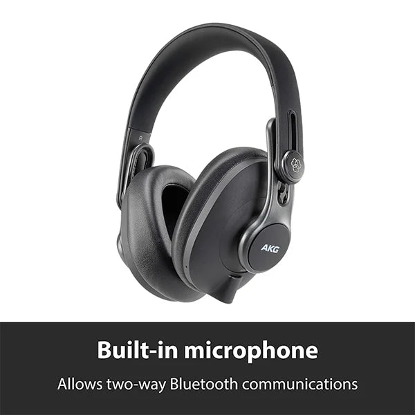 AKG K371BT Bluetooth Wireless Over Ear Headphones with Mic