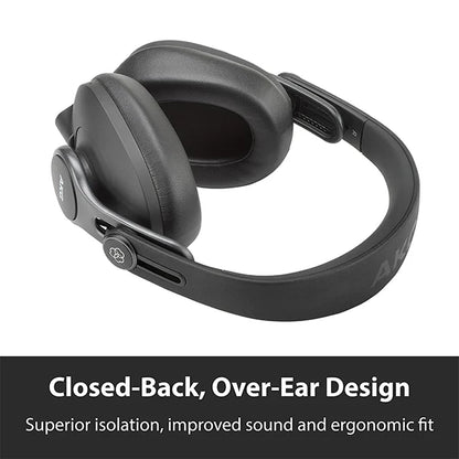 AKG K371BT Bluetooth Wireless Over Ear Headphones with Mic