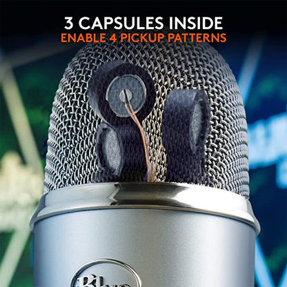 Blue Yeti USB Microphone for Recording, Streaming, Gaming, Podcasting on PC and Mac
