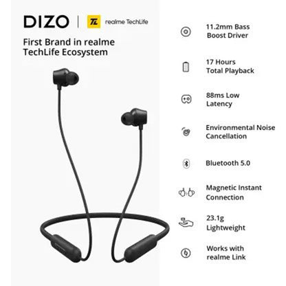 Dizo By Realme TechLife Wireless Bluetooth Headset