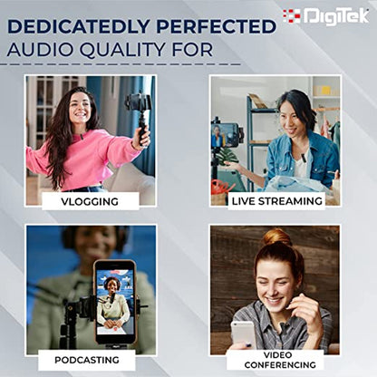 Digitek DWM-002 Wireless Microphone & Receiver with iPhone