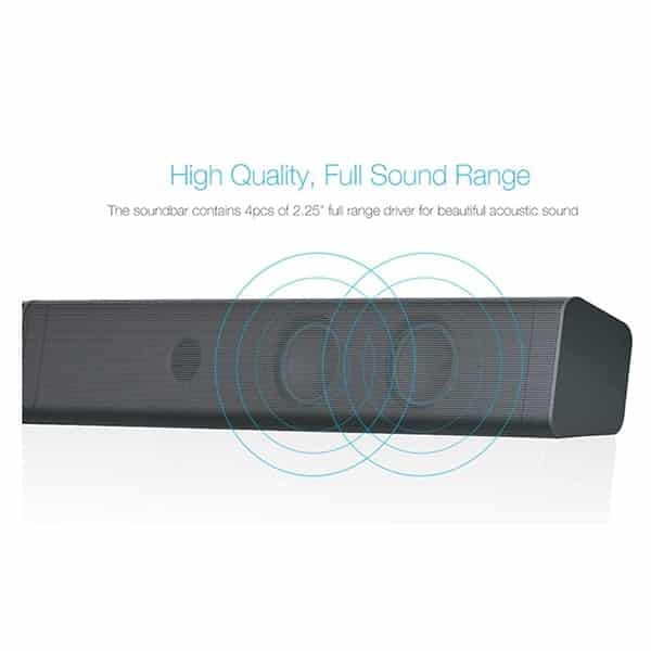 F&D T-160X 40 W Bluetooth Soundbar (Black, 2.0 Channel)