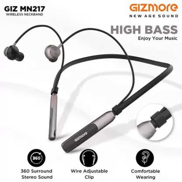 GIZMORE MN217 Bluetooth Magnetic Neckband