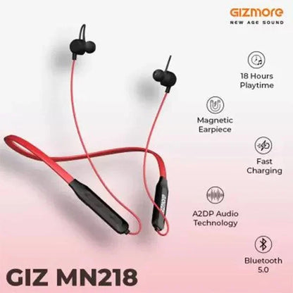 Gizmore MN218 Bluetooth Neckband Earphone