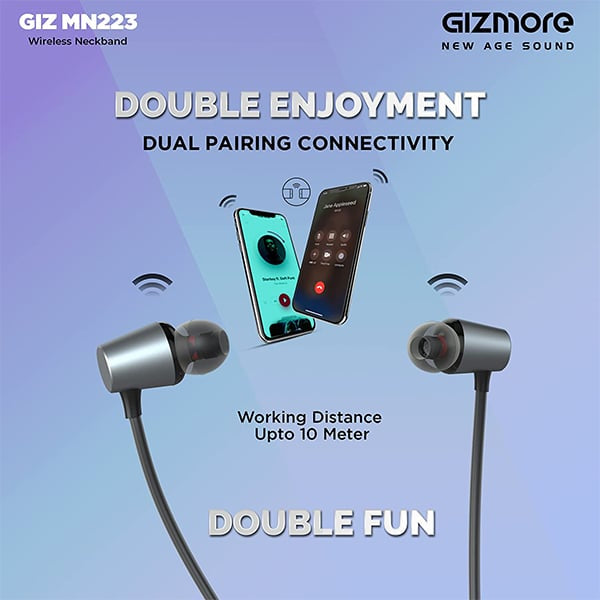 Gizmore MN223 Bluetooth Wireless Neckband