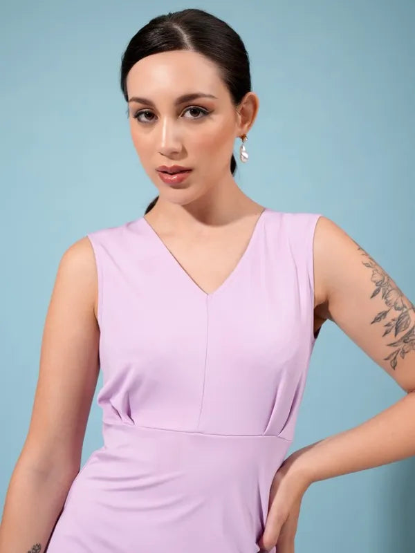 Suburbans  Women Pink Solid Bodycon Dresses