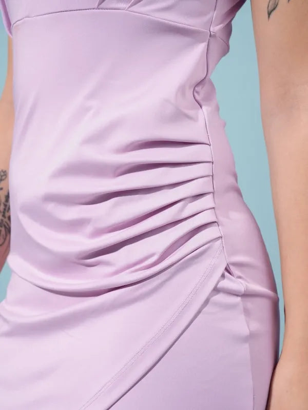 Suburbans  Women Pink Solid Bodycon Dresses