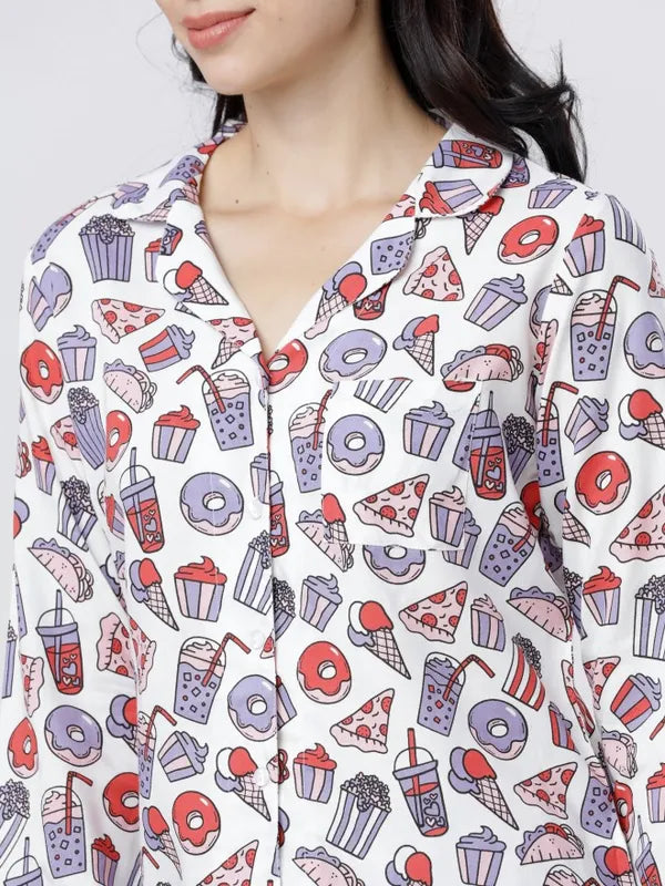 Suburbans  Printed Lounge Shirts