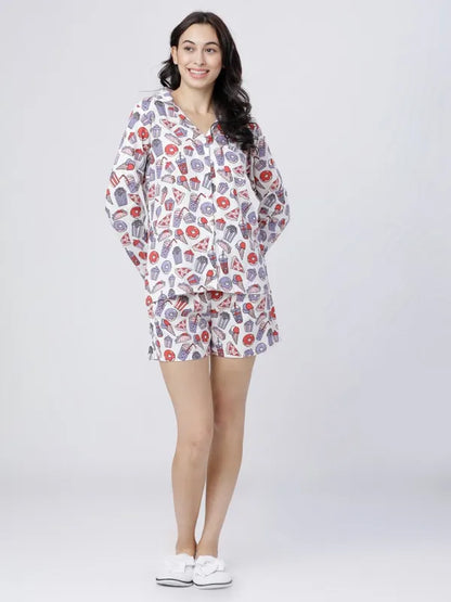 Suburbans  Printed Lounge Shirts
