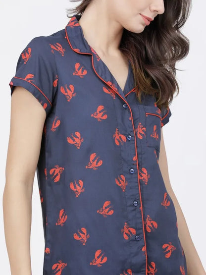 Suburbans  Printed Lounge Shirts