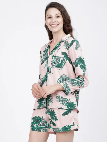 Suburbans  Lounge Shirt With Shorts