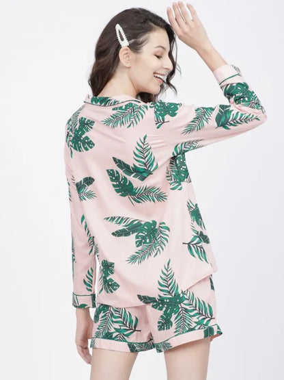 Suburbans  Lounge Shirt With Shorts