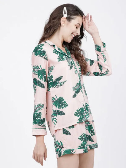 Suburbans  Lounge Shirt With Shorts