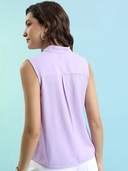 Suburbans   Women Purple Solid Regular Tops